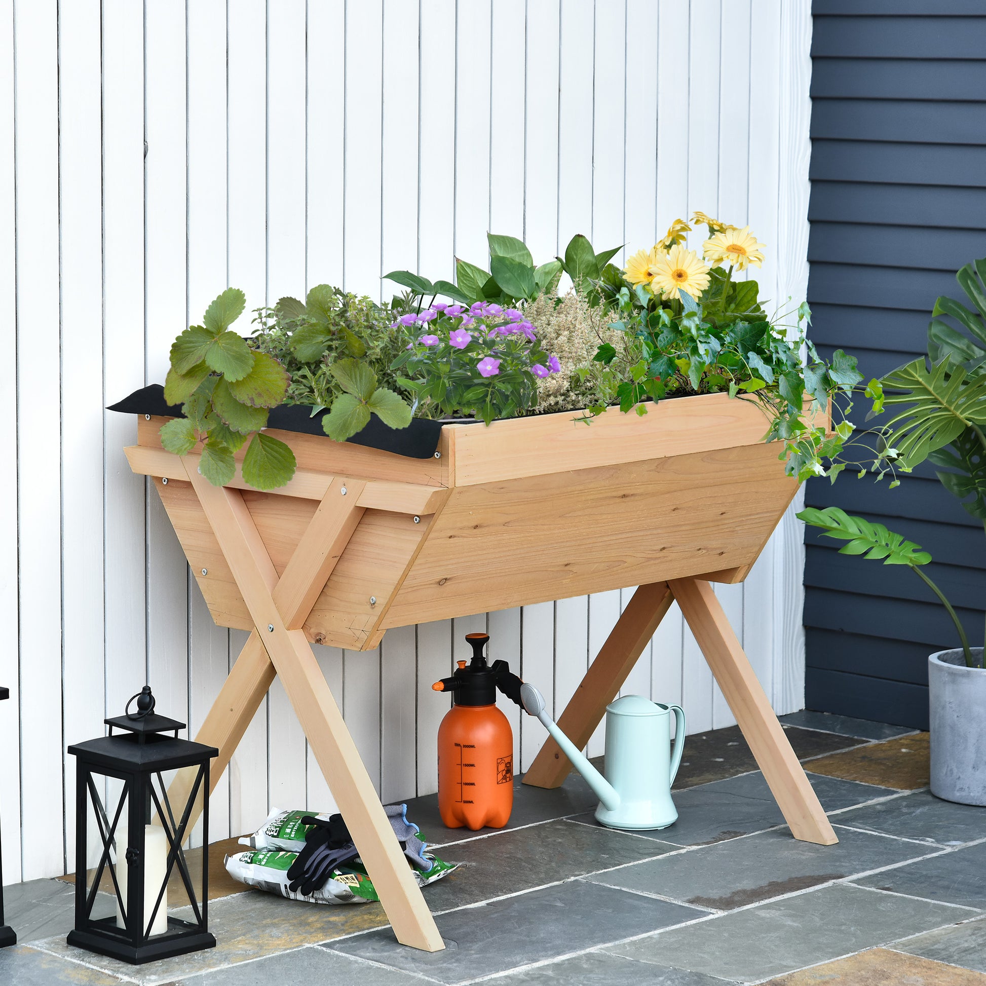 outsunny-wooden-planter-raised-bed-container-garden-plant-stand-vegetable-flower-box-with-liner-100-l-x-70-w-x-80-h-cm