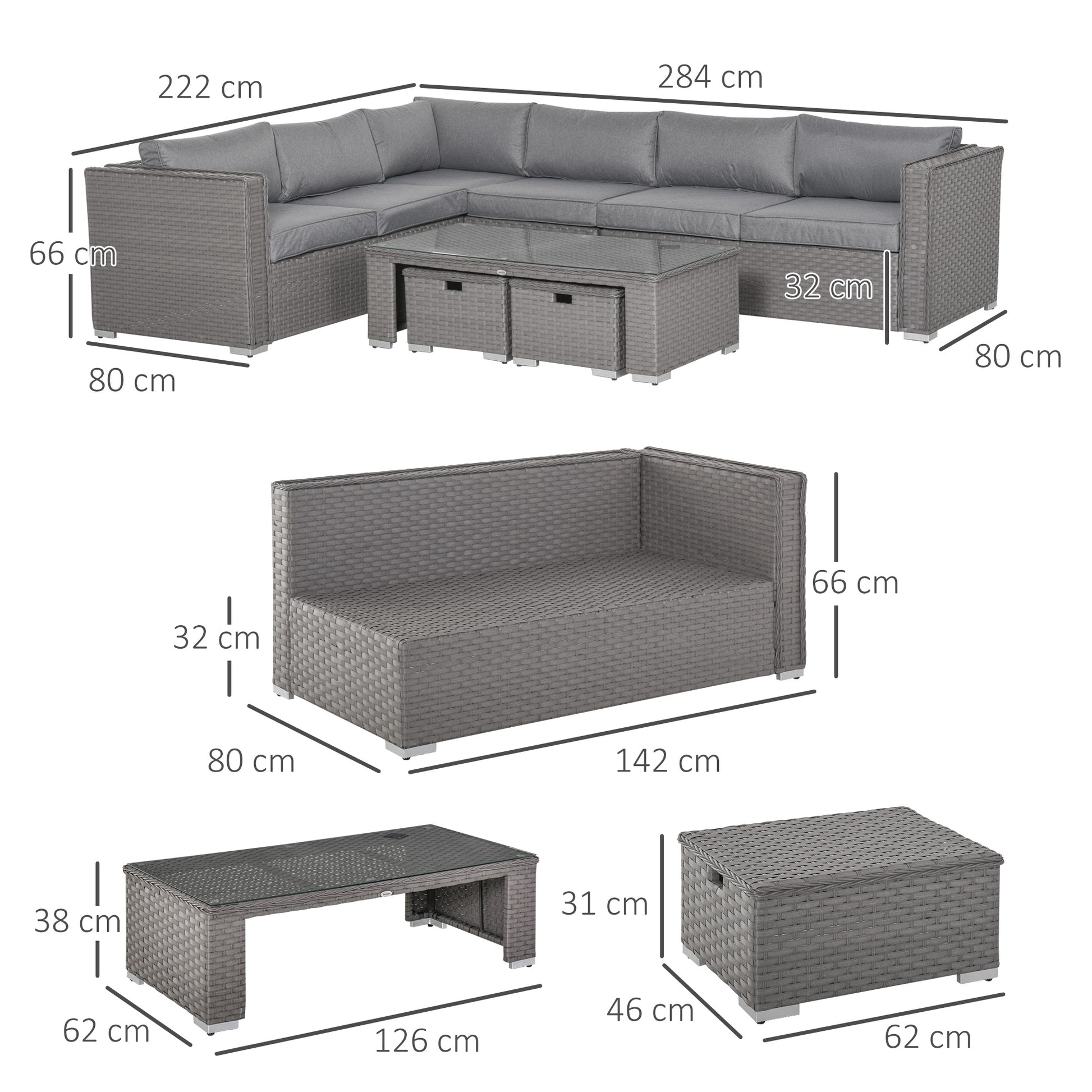 outsunny-8-seater-pe-rattan-garden-corner-sofa-set-outdoor-wicker-conservatory-furniture-coffee-table-footstool-grey