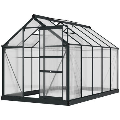 outsunny-clear-polycarbonate-greenhouse-large-walk-in-green-house-garden-plants-grow-galvanized-base-aluminium-frame-with-slide-door-6-x-10ft