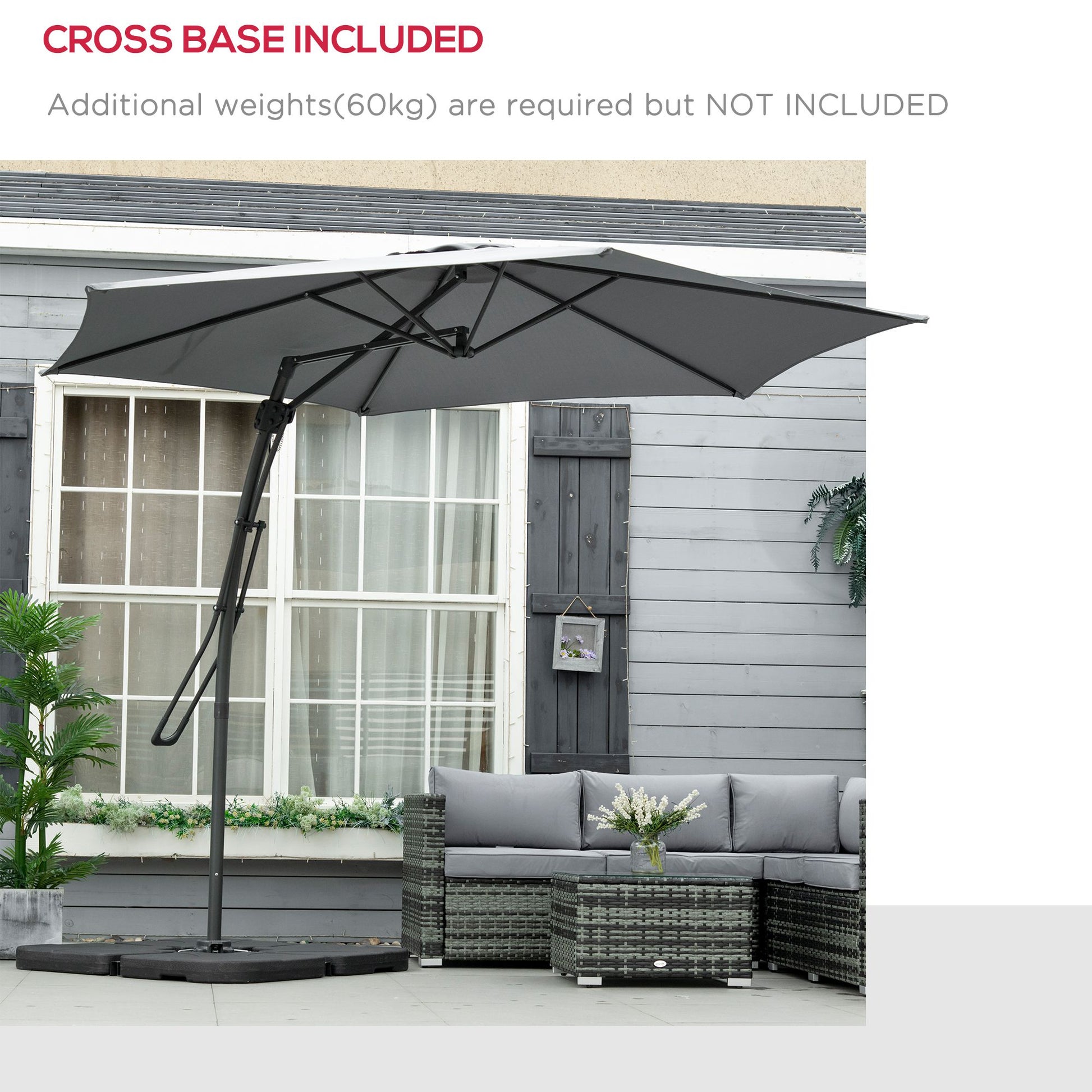 outsunny-3m-cantilever-parasol-with-easy-lever-patio-umbrella-with-crank-handle-cross-base-and-6-metal-ribs-outdoor-sun-shades-for-garden-grey