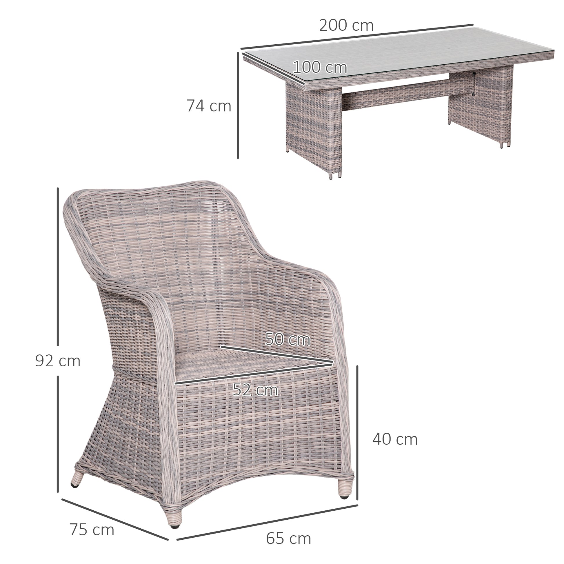 outsunny-7-pcs-outdoor-pe-rattan-dining-table-set-patio-wicker-aluminium-chair-furniture-w-tempered-glass-table-top-grey