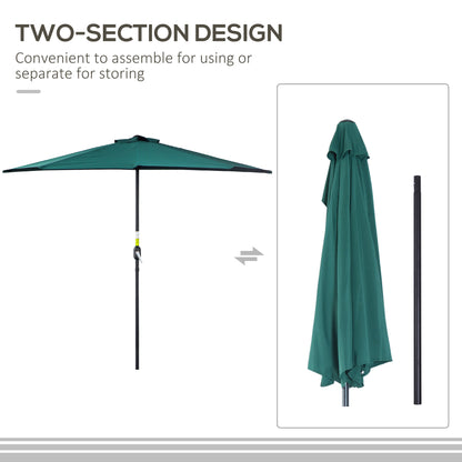 outsunny-2-7m-balcony-half-parasol-5-steel-ribs-construction-garden-outdoor-umbrella-green