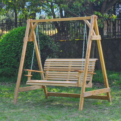 outsunny-2-seater-larch-wood-swing-chair-bench