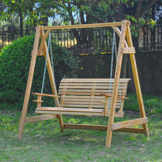 outsunny-2-seater-larch-wood-swing-chair-bench