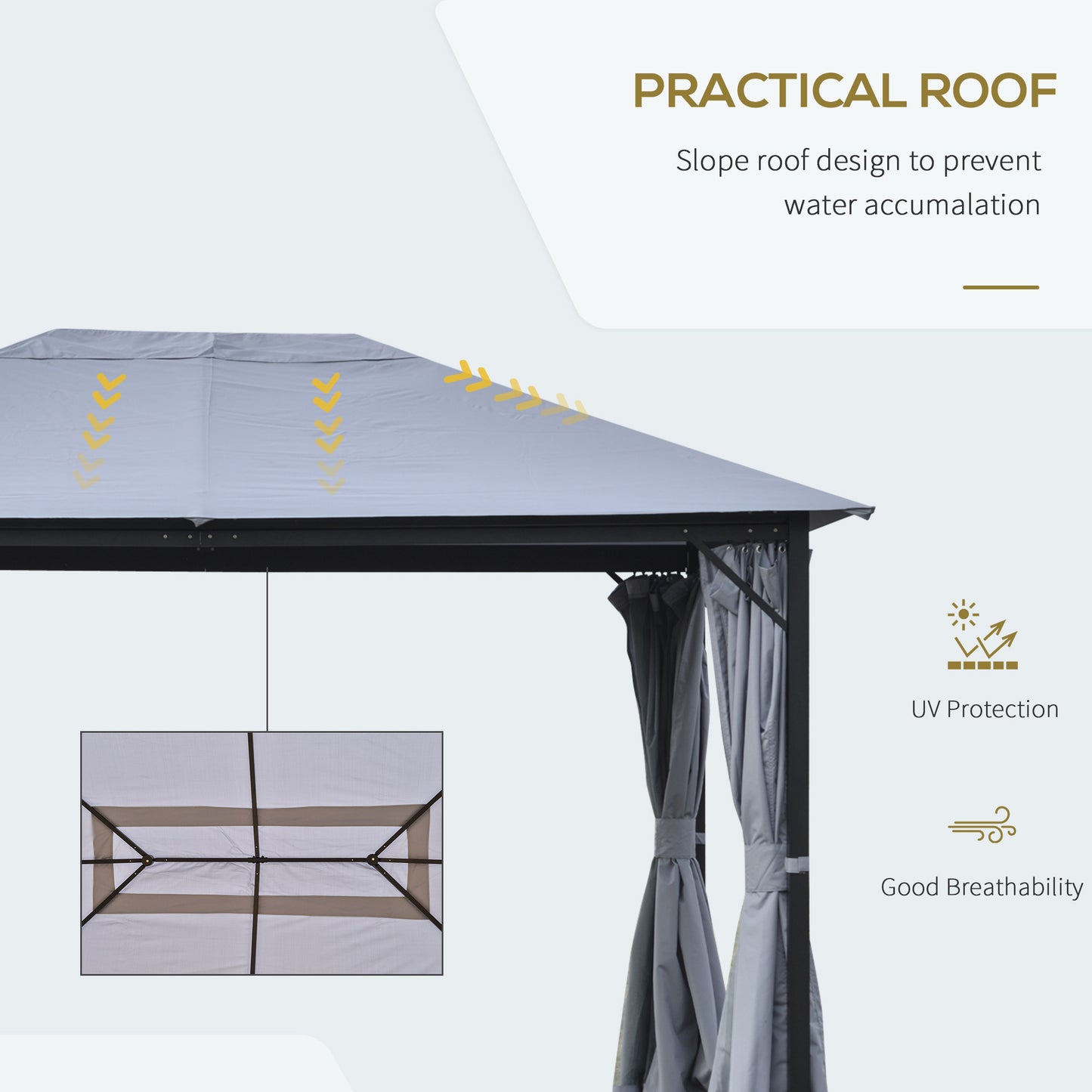 outsunny-4-x-3m-outdoor-gazebo-canopy-party-tent-garden-pavilion-patio-shelter-with-curtains-netting-sidewalls-grey