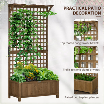 outsunny-wood-planter-with-trellis-for-vine-climbing-raised-garden-bed-privacy-screen-for-backyard-patio-deck-coffee