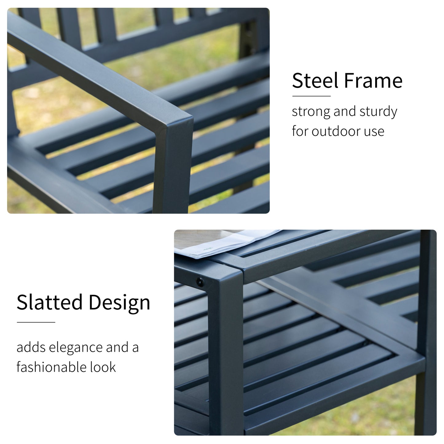 outsunny-patio-tete-a-tete-chair-2-seat-bench-middle-coffee-table-w-umbrella-hole-for-outdoors-decorative-slatted-design-steel-frame-black