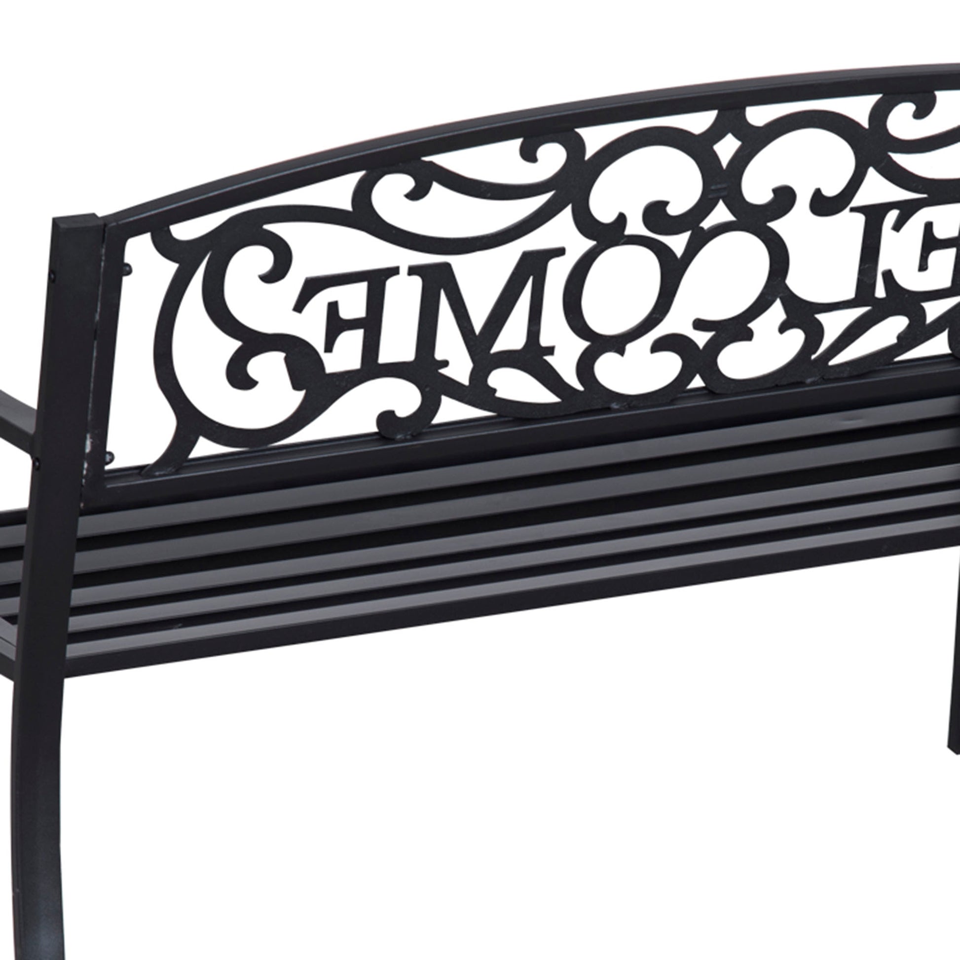 outsunny-2-seater-metal-garden-bench-patio-outdoor-park-porch-chair