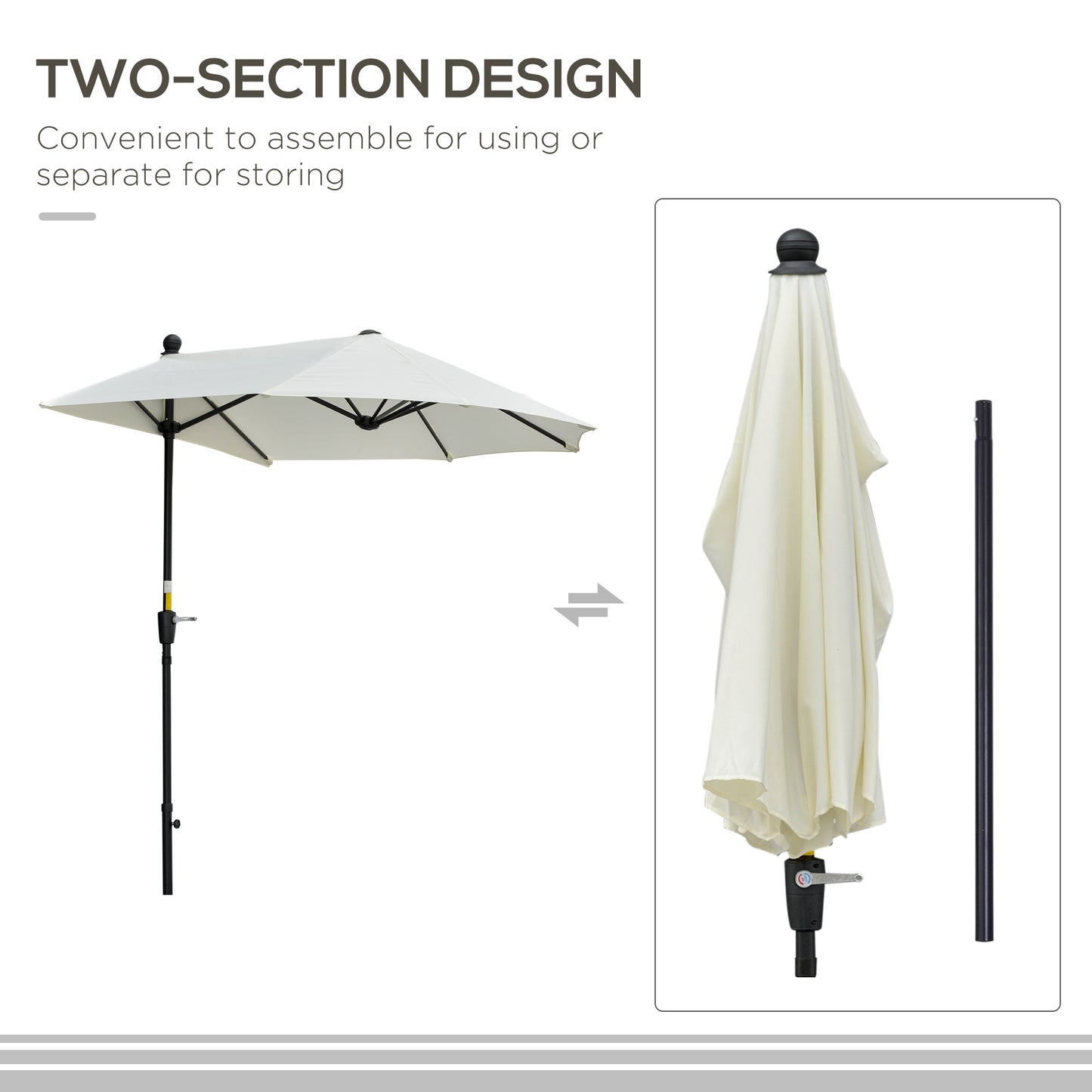 outsunny-2m-half-parasol-market-umbrella-garden-balcony-parasol-with-crank-handle-cross-base-double-sided-canopy-cream-white