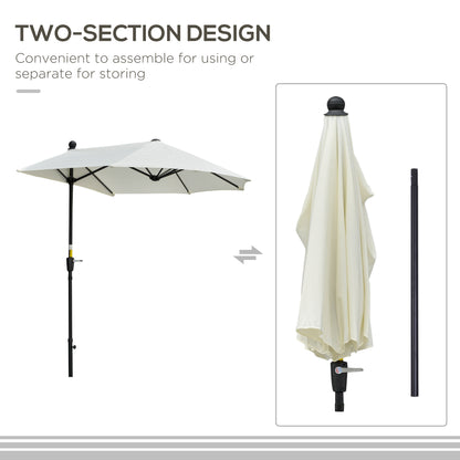 outsunny-2m-half-parasol-market-umbrella-garden-balcony-parasol-with-crank-handle-cross-base-double-sided-canopy-cream-white