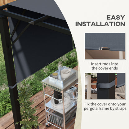 outsunny-2-pcs-uv-protection-pergola-replacement-canopy-pergola-shade-cover-easy-to-install-for-3-x-3m-pergola-dark-grey