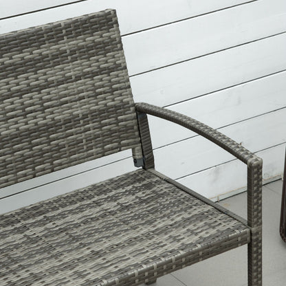 outsunny-patio-rattan-2-seater-garden-bench-wicker-weave-love-seater-armchair-furniture-outdoor-garden-conservatory-chair-grey