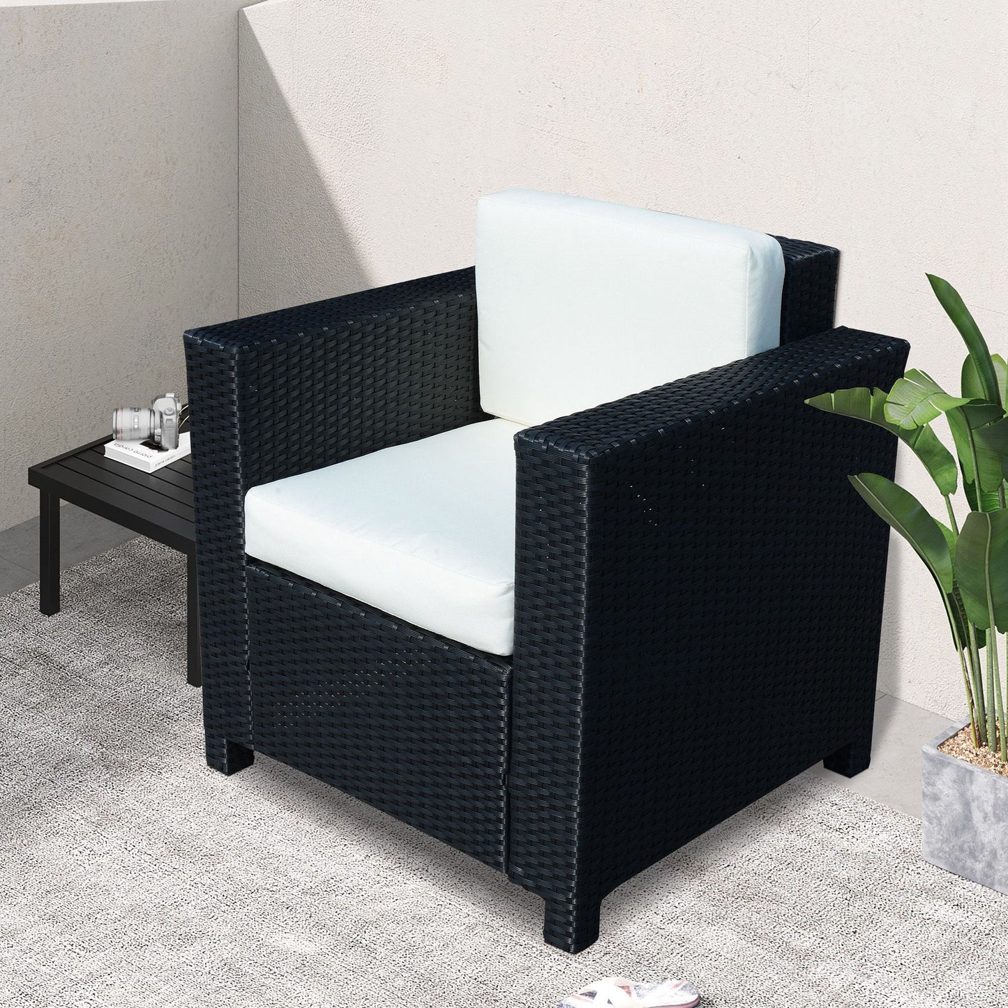 outsunny-1-seater-rattan-garden-all-weather-wicker-weave-single-sofa-armchair-with-fire-resistant-cushion-black