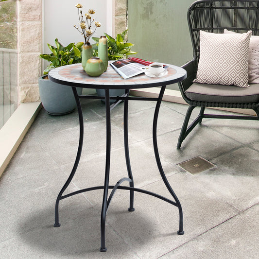 outsunny-60cm-mosaic-round-bistro-table-side-bar-table-patio-garden-table-outdoor-balcony-furniture