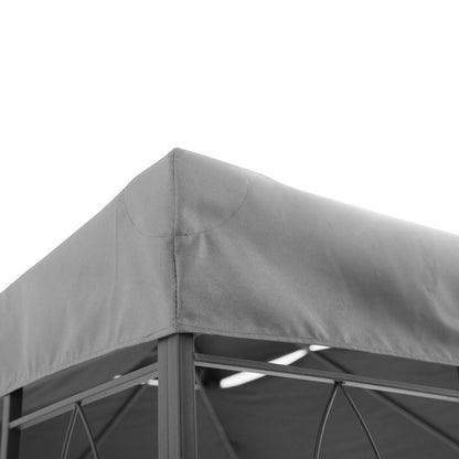 outsunny-3x4m-gazebo-replacement-roof-canopy-2-tier-top-uv-cover-garden-outdoor-awning-shelters-light-grey-top-only