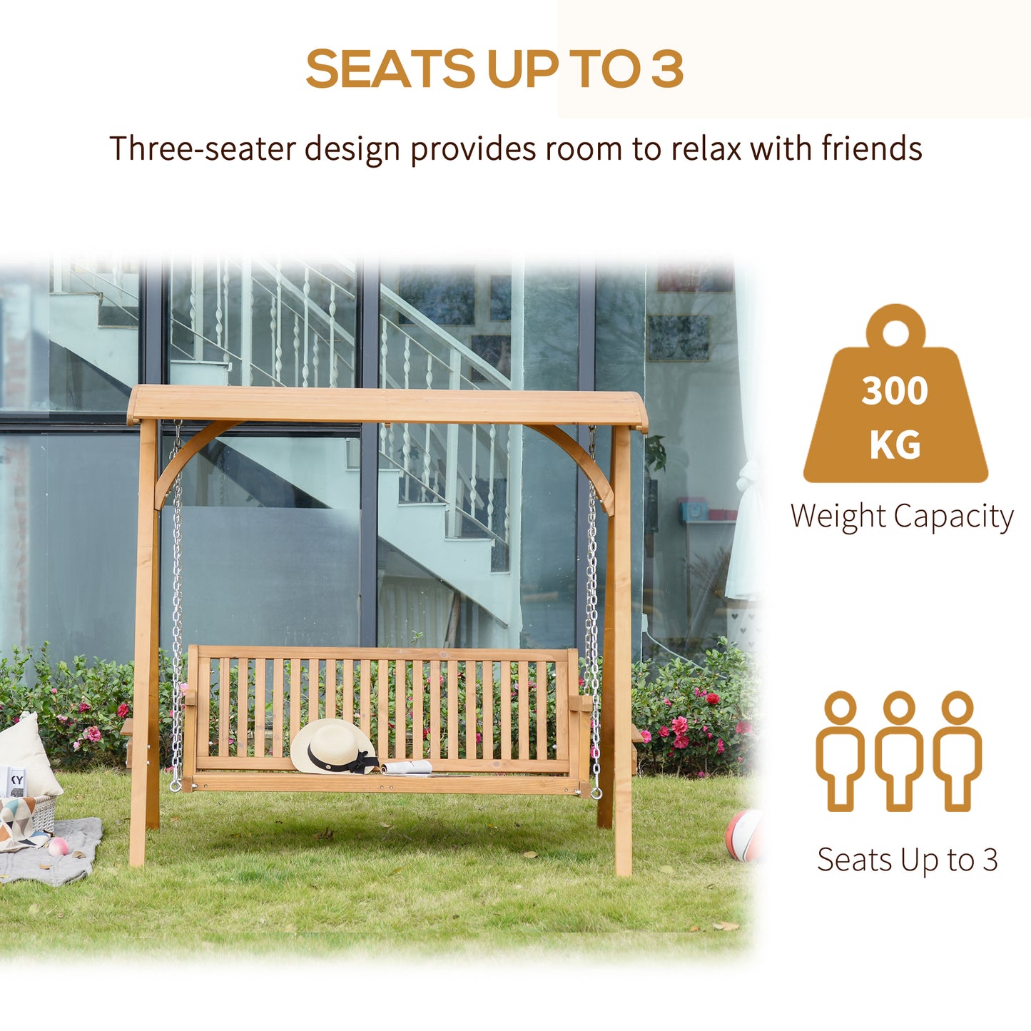 outsunny-3-seater-larch-wood-garden-swing-chair-bench-hammock-lounger-with-wooden-canopy-teak