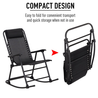 outsunny-garden-rocking-chair-folding-outdoor-adjustable-rocker-zero-gravity-seat-with-headrest-camping-fishing-patio-deck-black