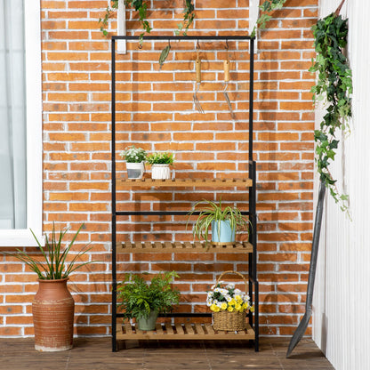 outsunny-3-tiered-plant-stand-with-hanging-hooks-flower-rack-shelf-for-indoor-outdoor-porch-balcony-living-room-bedroom