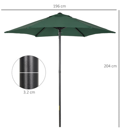 outsunny-2m-patio-parasols-umbrellas-outdoor-sun-shade-with-6-sturdy-ribs-for-balcony-bench-garden-green