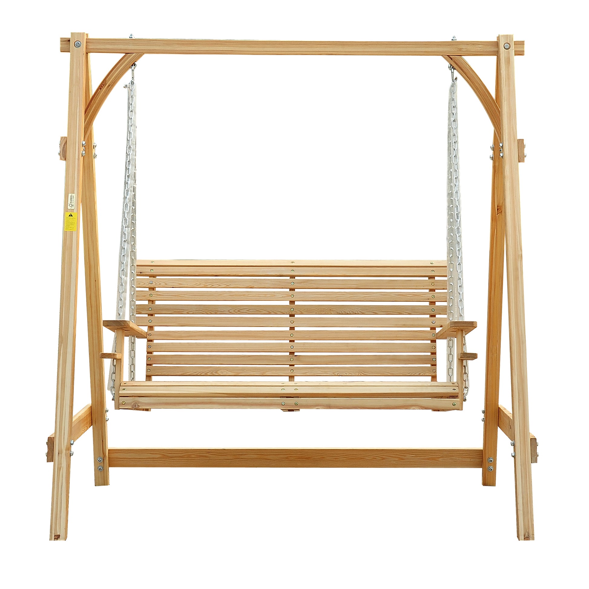 outsunny-2-seater-larch-wood-swing-chair-bench