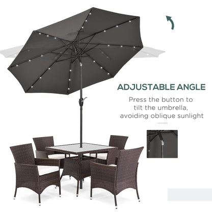 outsunny-garden-24-led-light-parasol-outdoor-tilt-sun-umbrella-patio-club-party-event-manual-sun-shade-w-hand-crank-grey