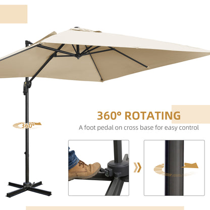 outsunny-2-7-x-2-7-m-cantilever-parasol-square-overhanging-umbrella-with-cross-base-crank-handle-tilt-360-rotation-aluminium-frame-cream-white