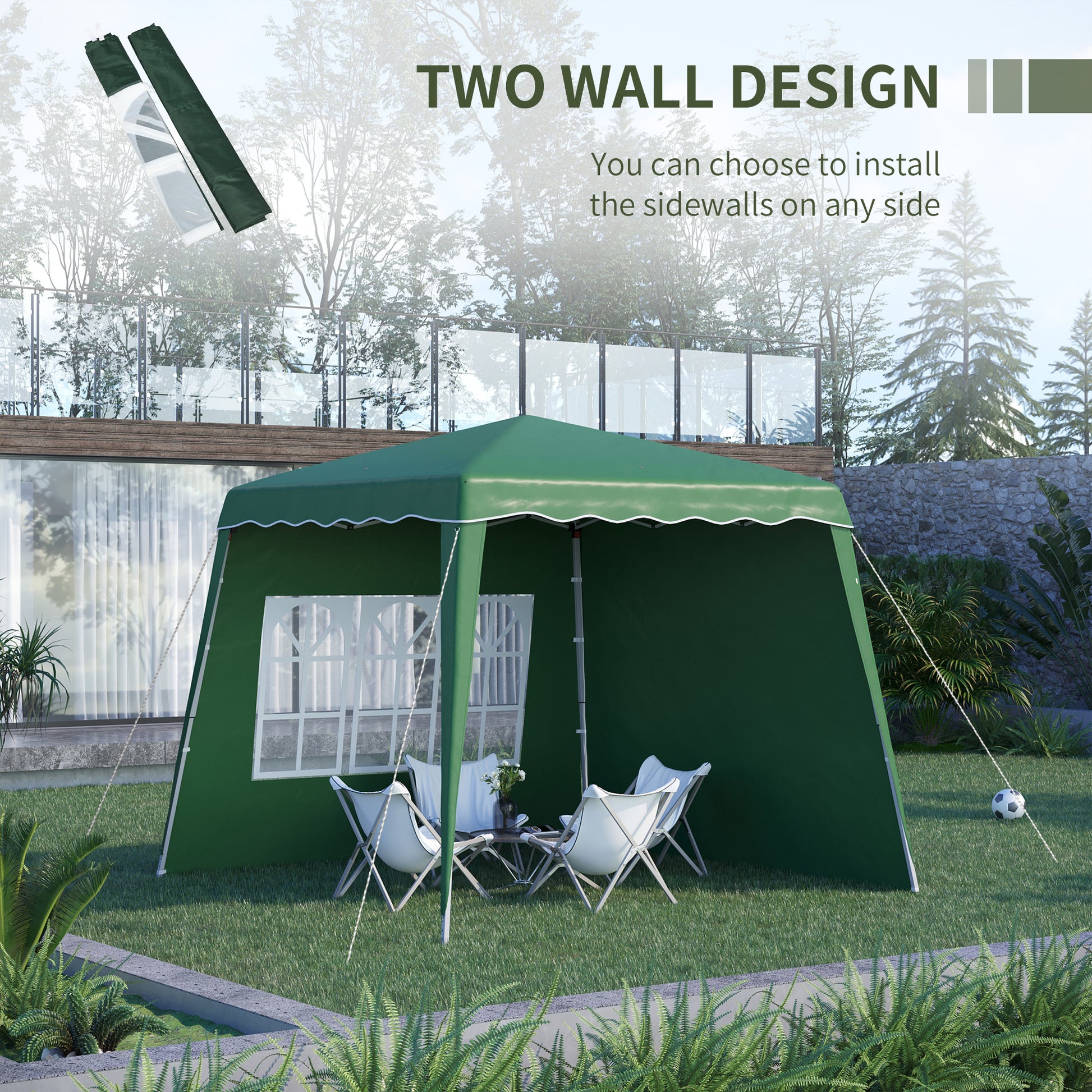 outsunny-pop-up-gazebo-with-2-sides-slant-legs-and-carry-bag-height-adjustable-uv50-party-tent-event-shelter-for-garden-patio-green