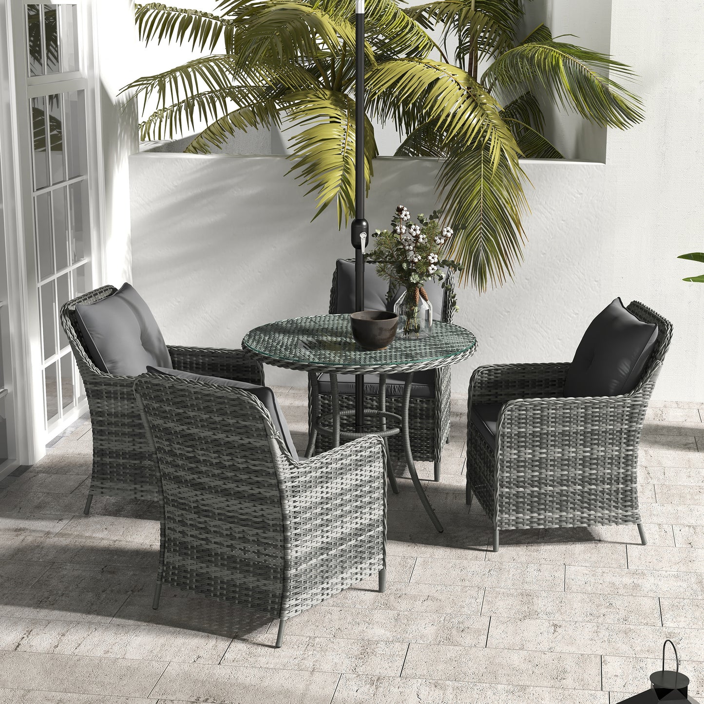 outsunny-6-pieces-garden-dining-set-4-seater-rattan-dining-set-outdoor-with-umbrella-cushions-tempered-glass-top-table