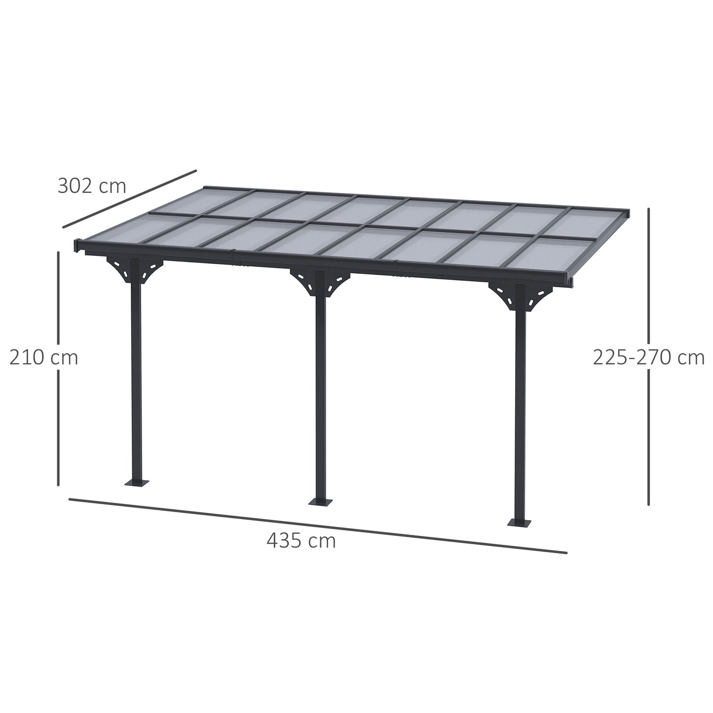 outsunny-outdoor-patio-wall-mounted-4-35-x-3m-gazebo-pergola-aluminum-post-pc-roof