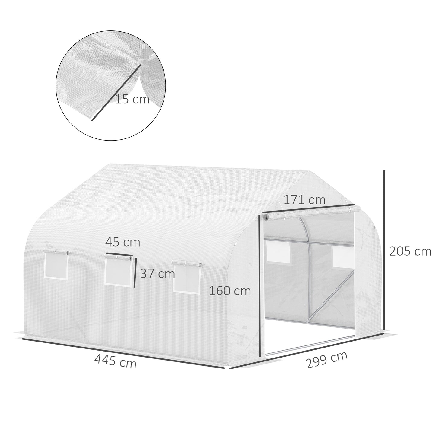 outsunny-4-5-x-3-x-2m-walk-in-greenhouse-polytunnel-greenhouse-garden-hot-house-with-steel-frame-roll-up-door-and-windows-white