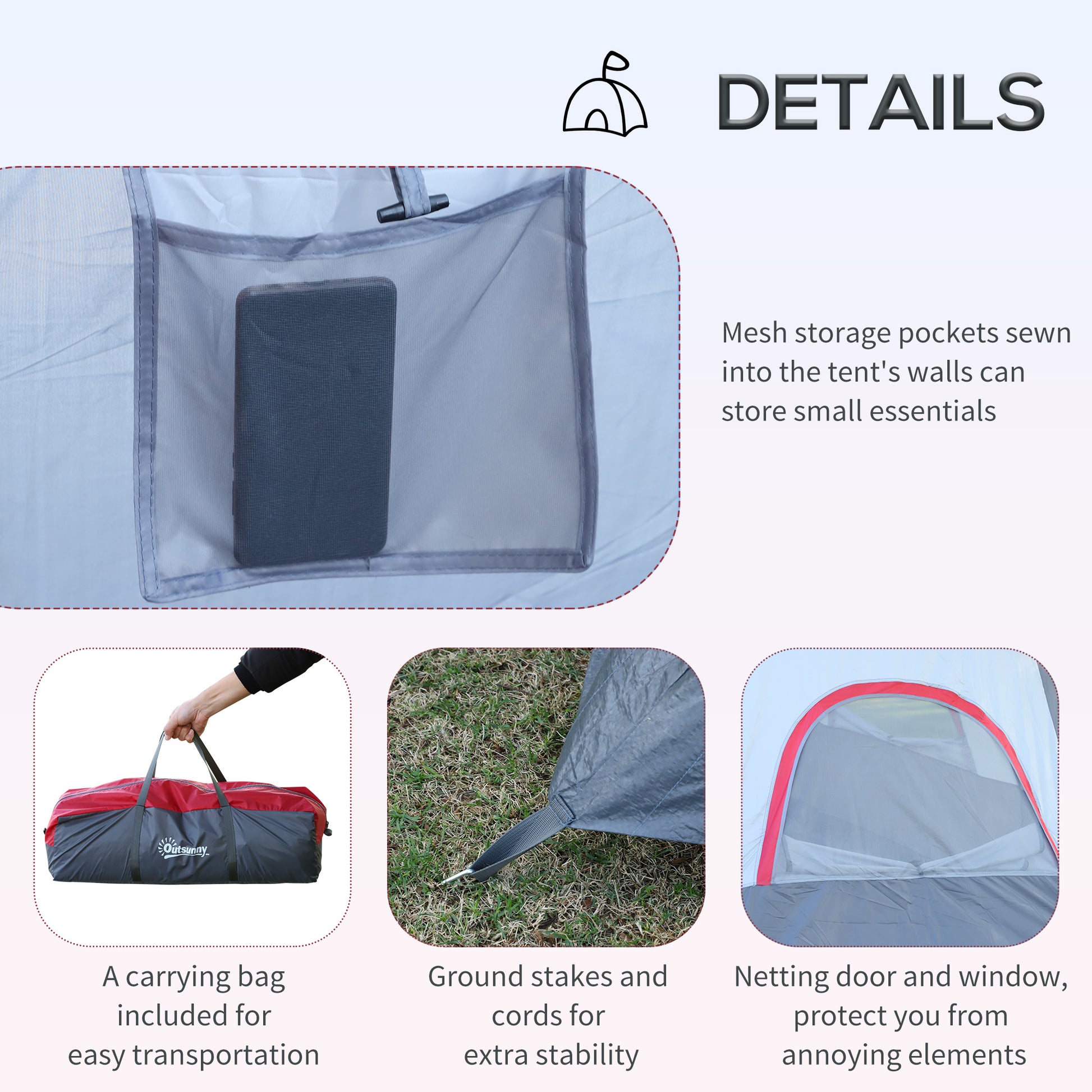 outsunny-5-6-man-dome-camping-tent-hiking-shelter-uv-protection-water-resistant-tunnel-sun-shade-grey