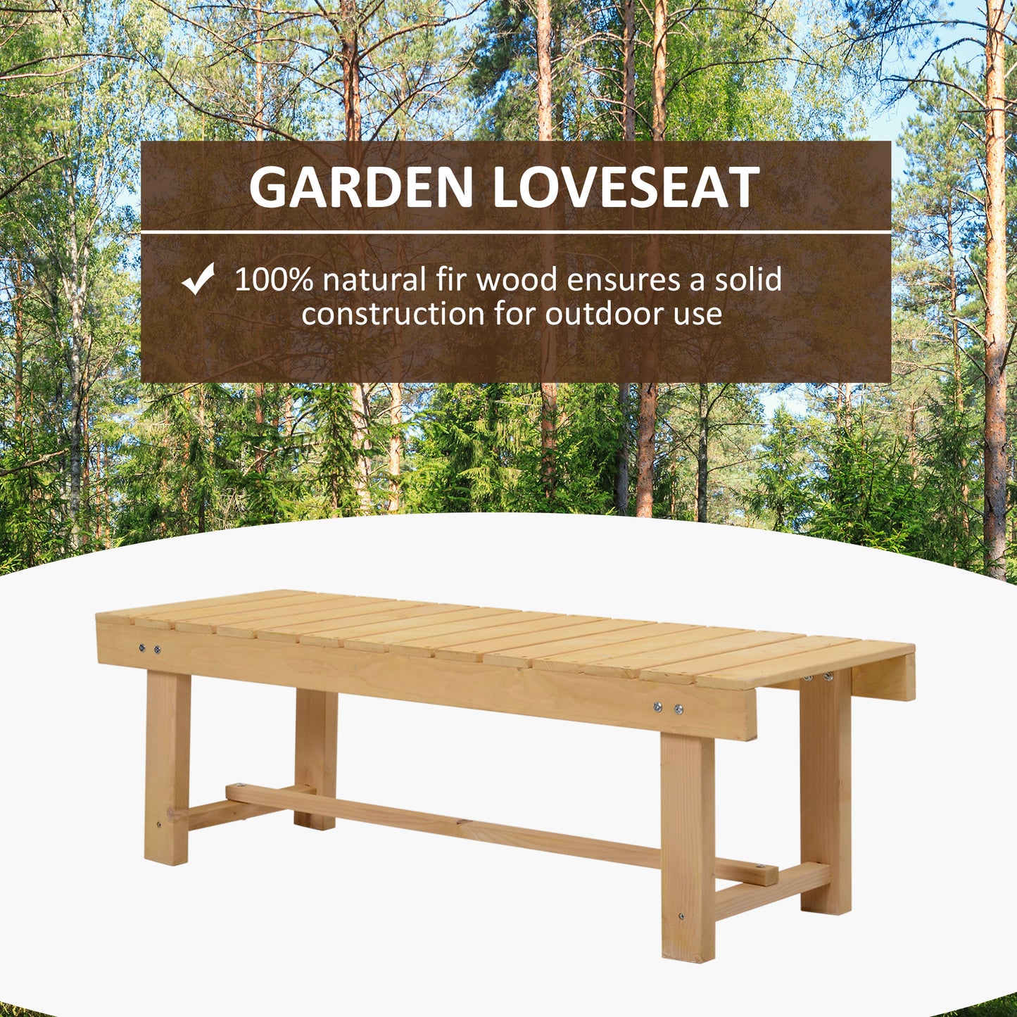 outsunny-2-seater-outdoor-indoor-garden-wooden-bench-patio-loveseat-fir-110l-x-38w-cm-3pc