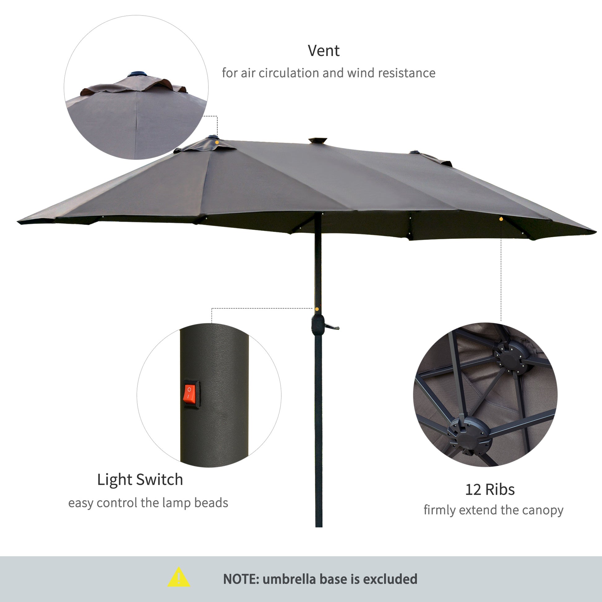 outsunny-4-4m-double-sided-sun-umbrella-garden-parasol-patio-sun-shade-outdoor-with-led-solar-light-dark-grey