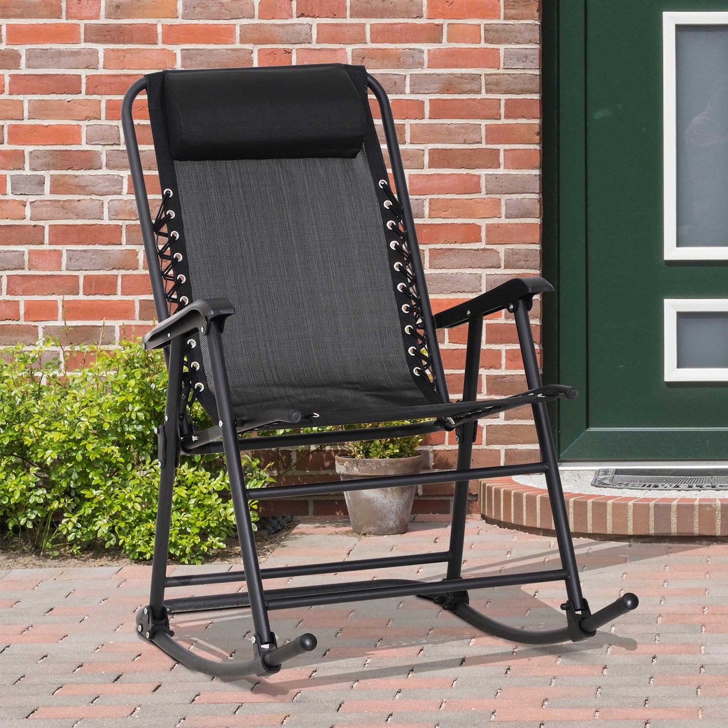 outsunny-garden-rocking-chair-folding-outdoor-adjustable-rocker-zero-gravity-seat-with-headrest-camping-fishing-patio-deck-black