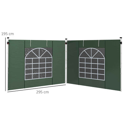 outsunny-gazebo-side-panels-2-pack-sides-replacement-for-3x3m-or-3x6m-pop-up-gazebo-with-windows-and-doors-green