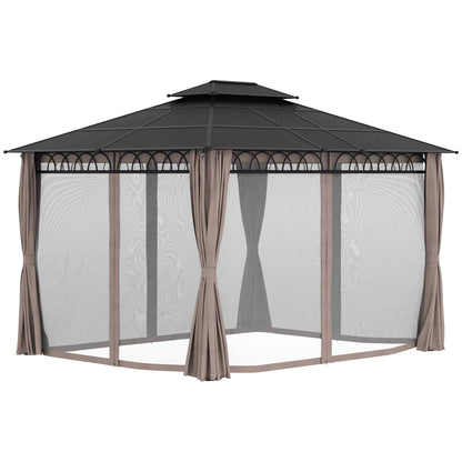 outsunny-3-6-x-3-m-outdoor-polycarbonate-gazebo-double-roof-hard-top-gazebo-with-nettings-curtains-for-garden-lawn-patio