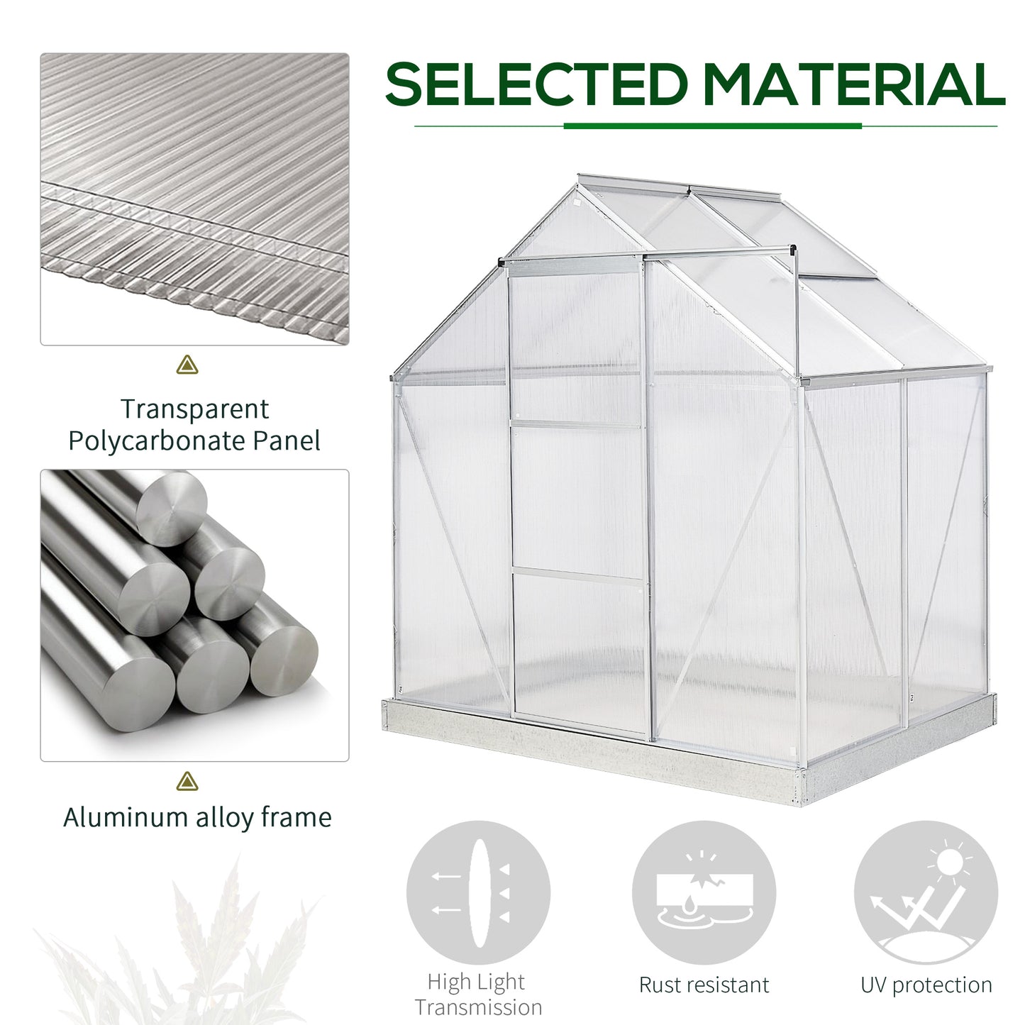 outsunny-walk-in-greenhouse-polycarbonate-panels-aluminium-frame-w-sliding-door-adjustable-window-inner-area-plant-flower-grow-6-x-4-ft