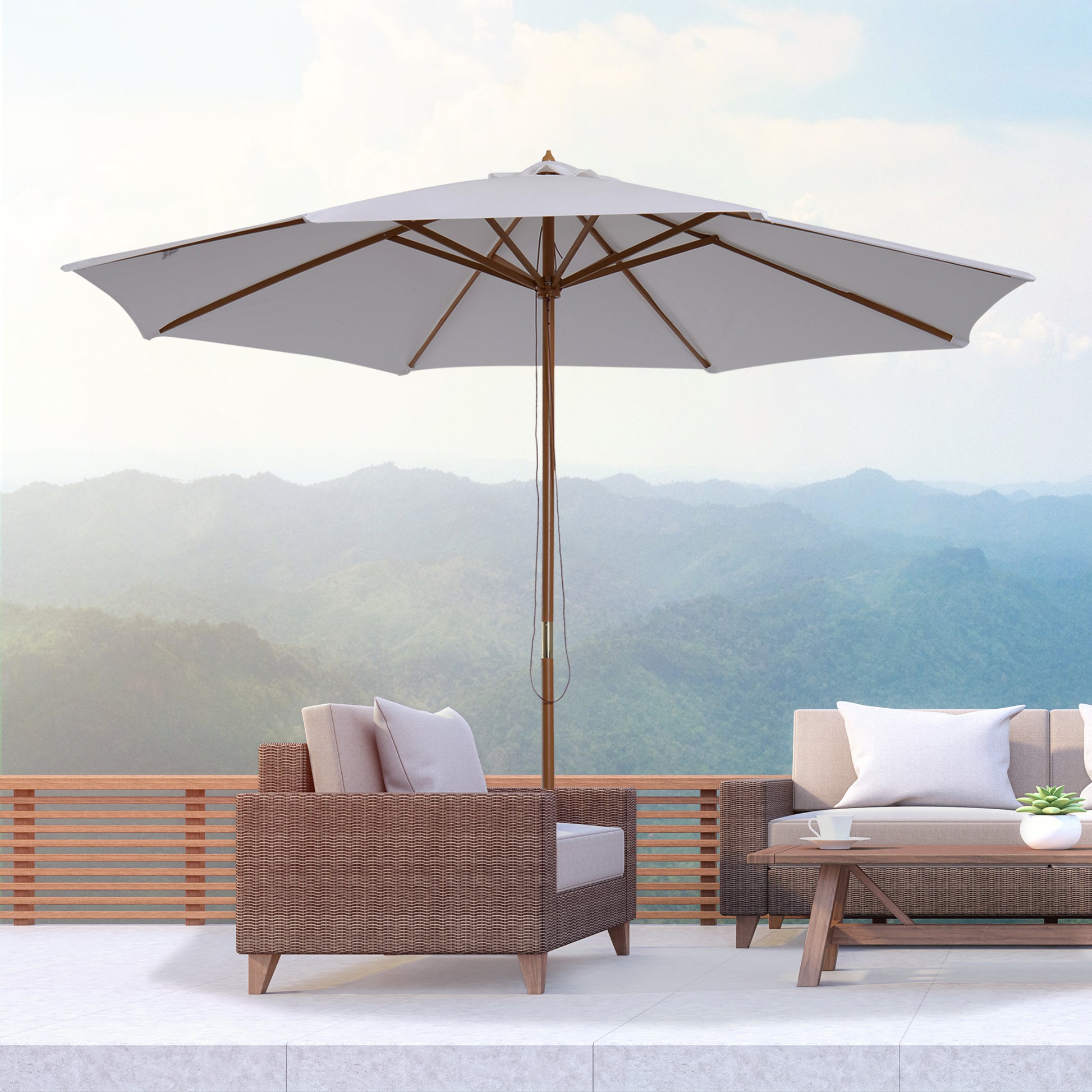 outsunny-3m-fir-wooden-parasol-garden-umbrellas-8-ribs-bamboo-sun-shade-patio-outdoor-umbrella-canopy-cream-white