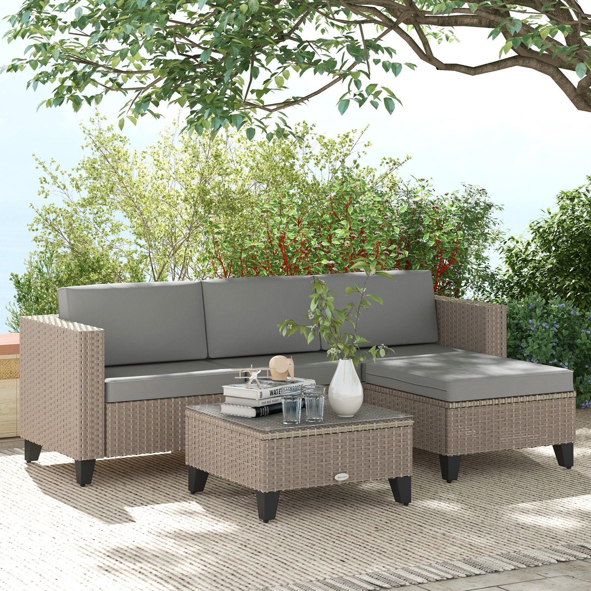 outsunny-5-piece-rattan-patio-furniture-set-with-corner-sofa-footstools-coffee-table-for-poolside-brown