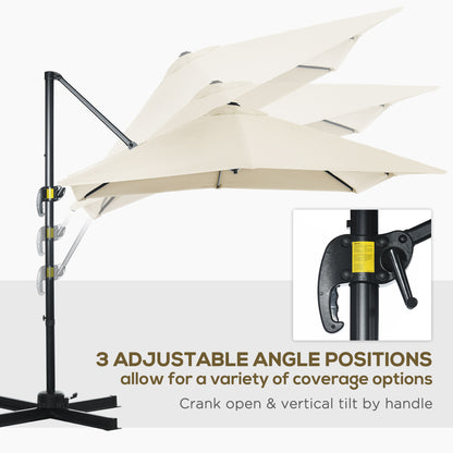 outsunny-2-5-x-2-5m-patio-offset-parasol-umbrella-cantilever-hanging-aluminium-sun-shade-canopy-shelter-360-rotation-w-crank-handle-cream-white