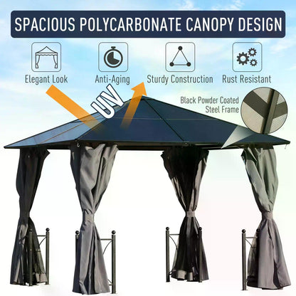 outsunny-3-x-3m-hardtop-gazebo-canopy-with-polycarbonate-roof-steel-aluminium-frame-garden-pavilion-with-mosquito-netting-and-curtains-black