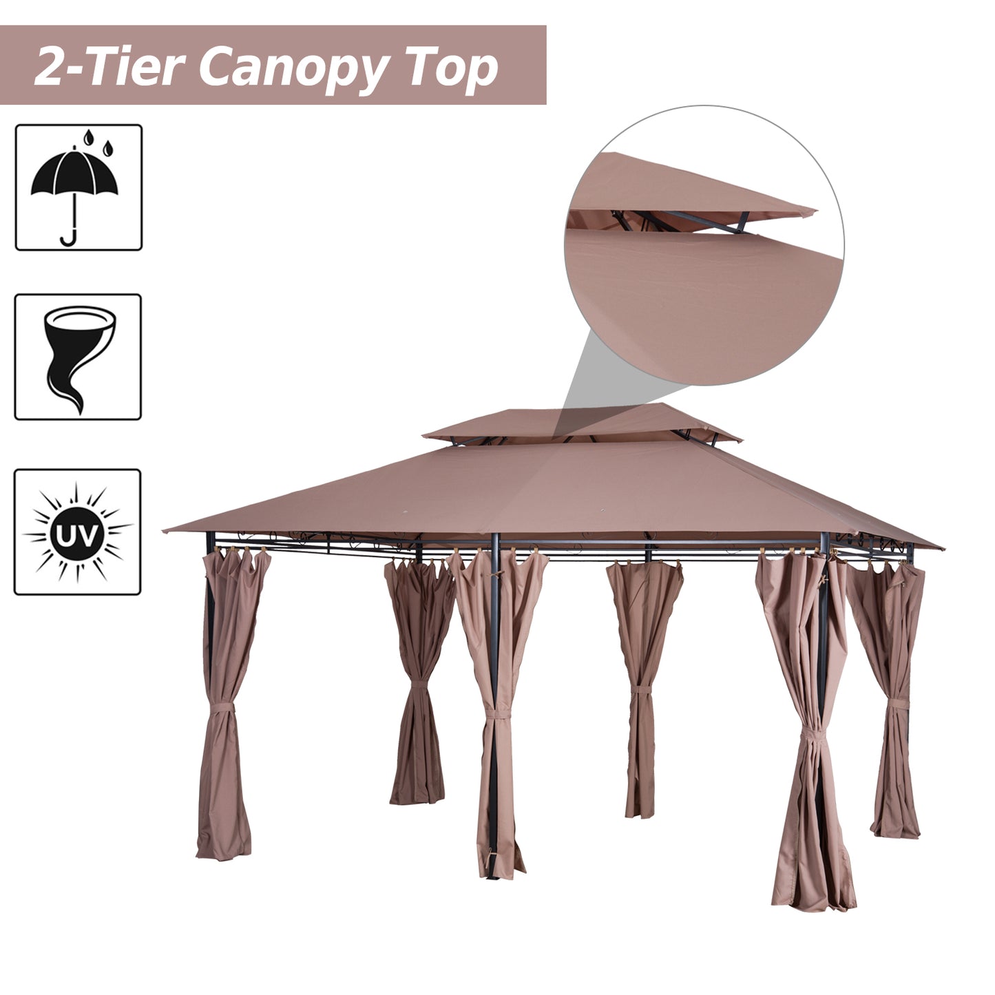 outsunny-4m-x-3m-metal-gazebo-canopy-party-tent-garden-pavillion-patio-shelter-pavilion-with-curtains-sidewalls-brown