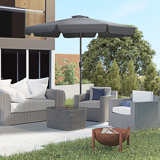 outsunny-2-7m-patio-parasol-garden-umbrellas-outdoor-sun-shade-table-umbrella-with-tilt-crank-8-ribs-ruffles-black