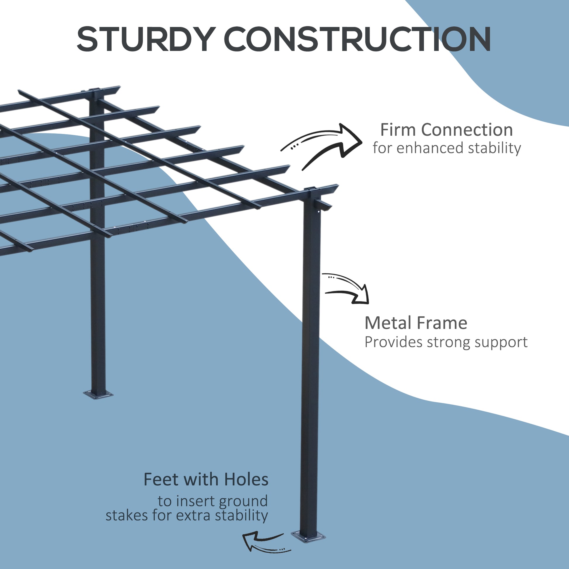 outsunny-3-x-3-meter-metal-pergola-gazebo-grape-trellis-climbing-plants-outdoor-sun-shelter-arbours-garden