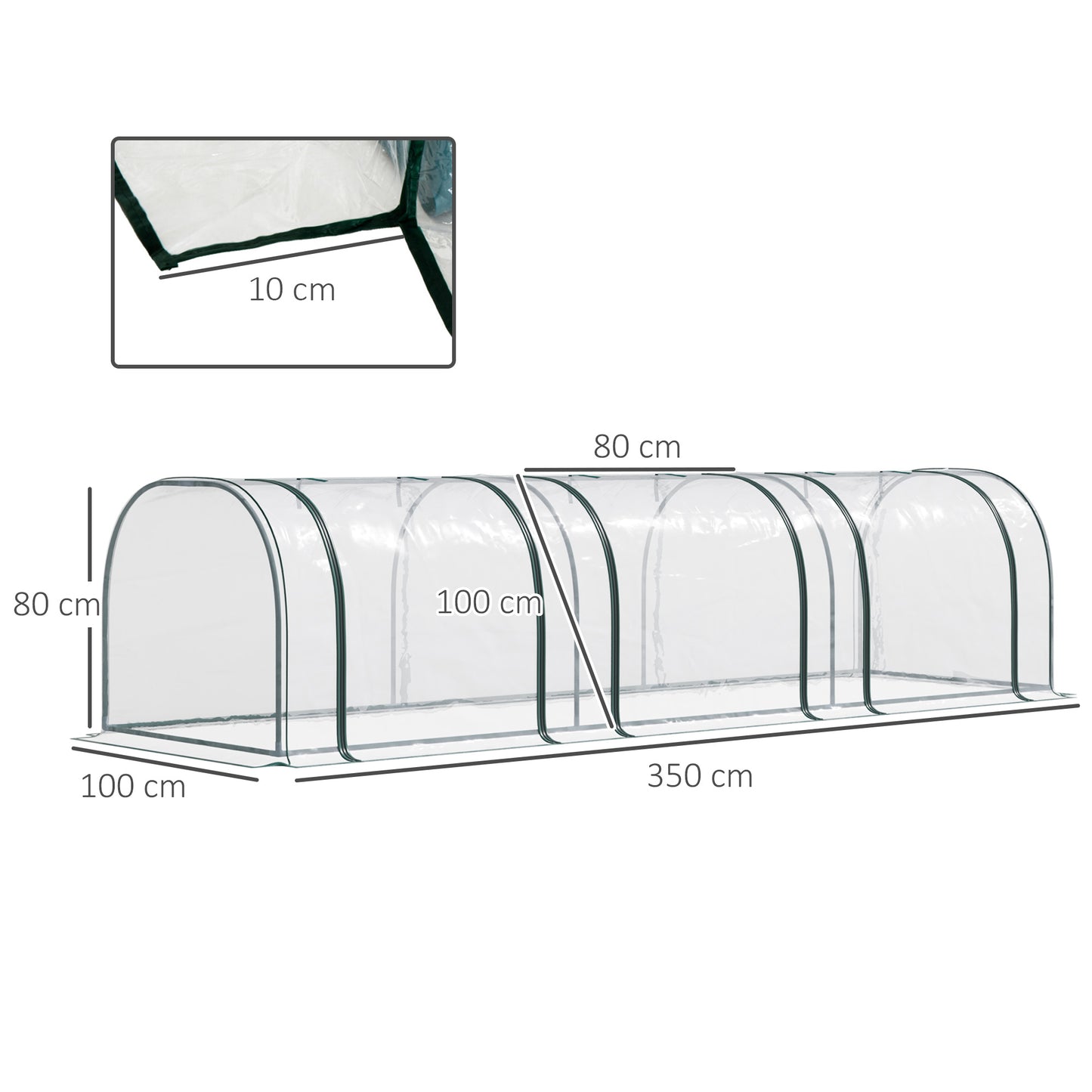 outsunny-portable-small-greenhouse-steel-frame-with-zipper-doors-pvc-tunnel-greenhouse-plant-grow-house-350lx100wx80hcm-dark-green-transparent