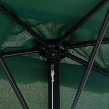 outsunny-half-parasols-balcony-semi-round-umbrella-patio-crank-handle-2-3m-green-no-base-included