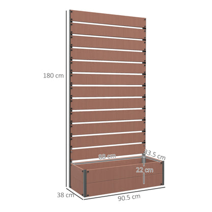 outsunny-raised-bed-for-garden-planter-with-trellis-for-climbing-plants-vines-planter-box-with-drainage-gap-light-brown