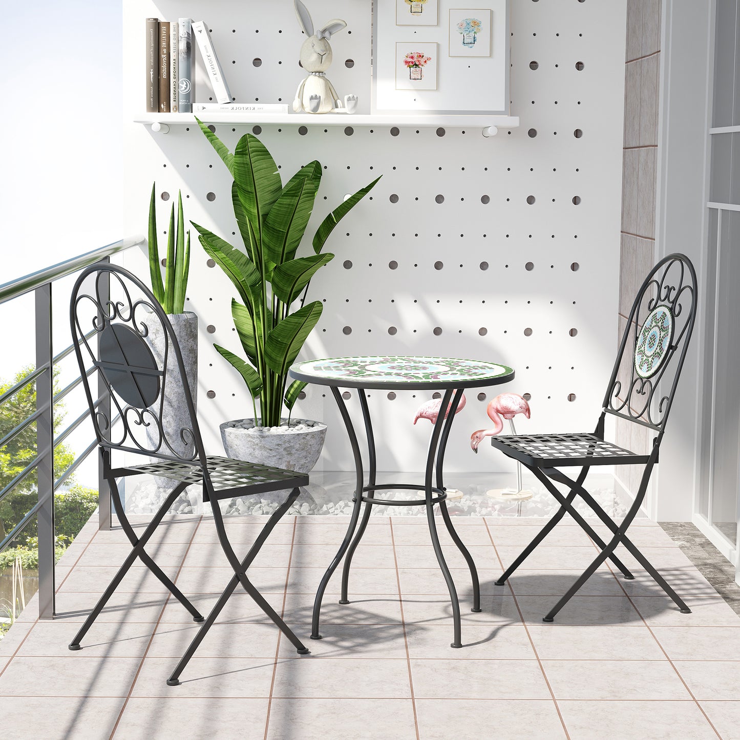 outsunny-3pc-bistro-set-metal-dining-set-mosaic-garden-table-2-seater-folding-chairs-patio-furniture-outdoor