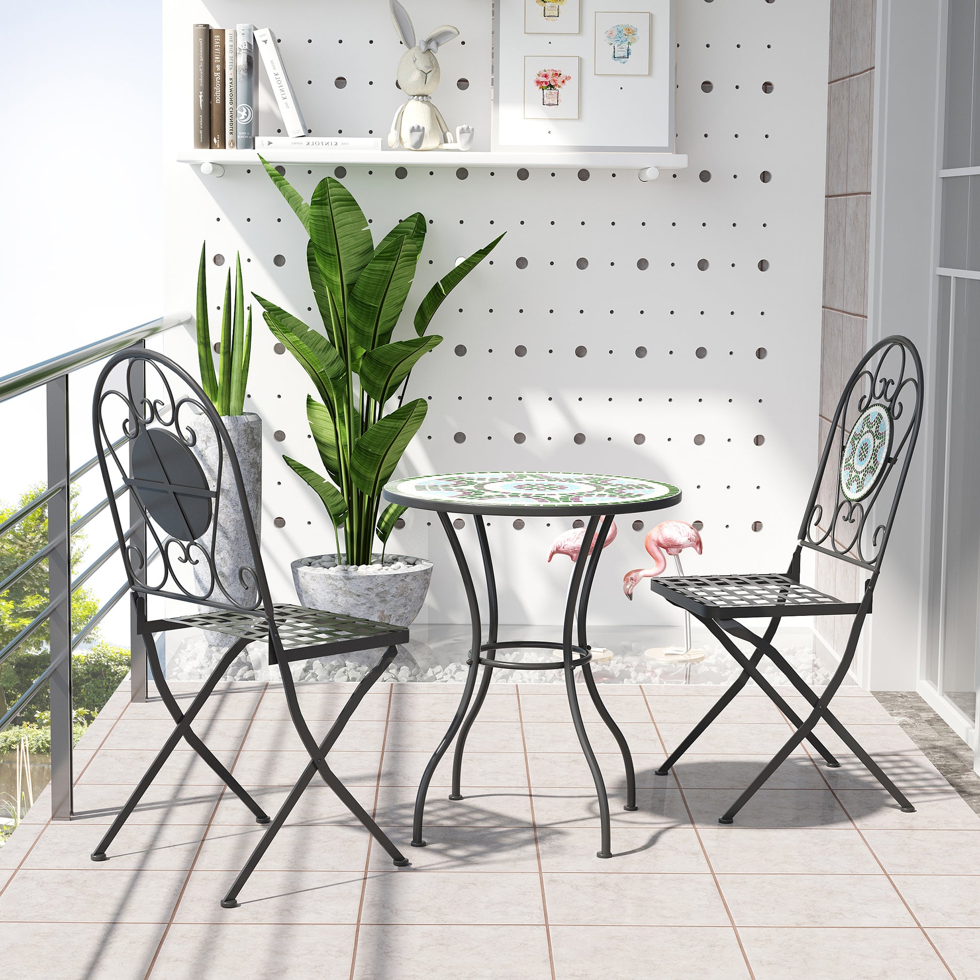 outsunny-3pc-bistro-set-metal-dining-set-mosaic-garden-table-2-seater-folding-chairs-patio-furniture-outdoor