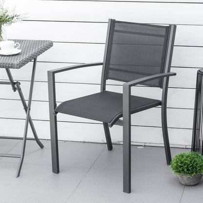 outsunny-garden-chairs-set-of-2-outdoor-chairs-with-steel-frame-texteline-seats-for-camping-fishing-patio-balcony-dark-grey-black